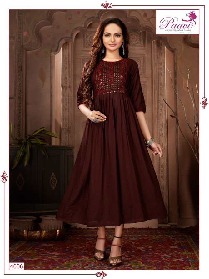 Paavi Falak 4 Ethnic Wear Wholesale Designer Kurtis